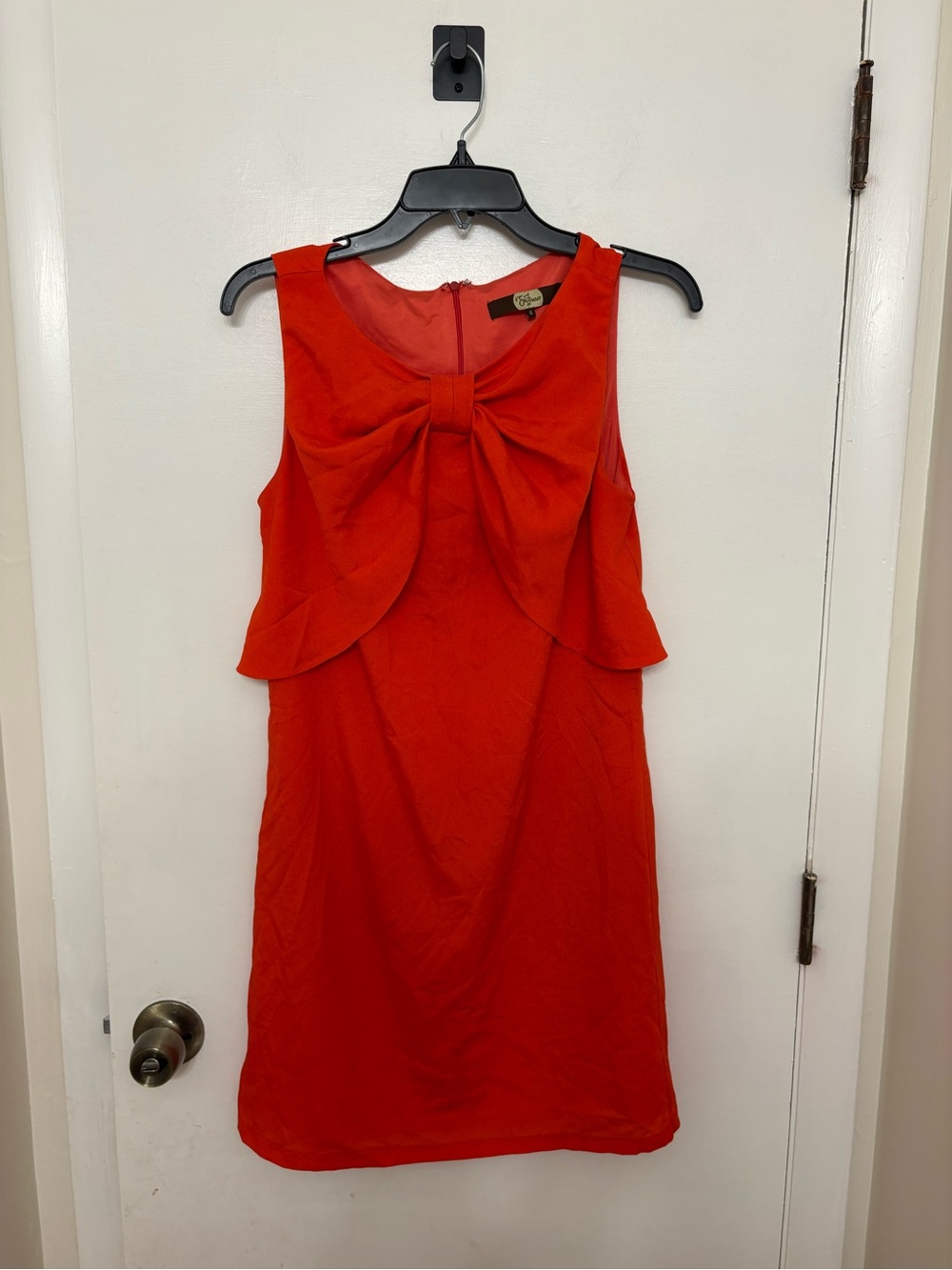 Eva Franco Red Large Bow Front Sleeveless Cocktail Dress 6